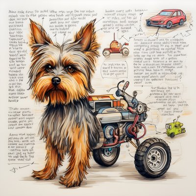 uma explicação para um cão Yorkie mecânico 1 de Kurt Heppke