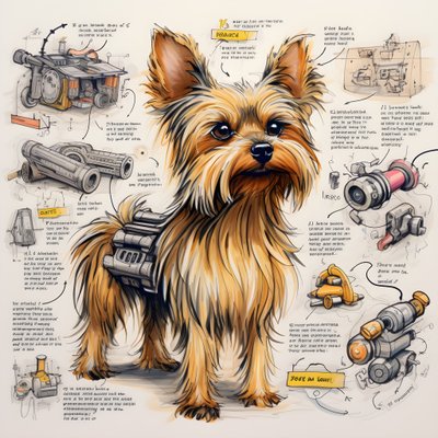 uma explicação para um cão Yorkie mecânico 3 de Kurt Heppke