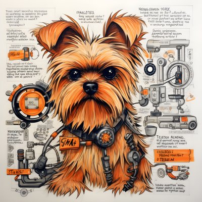uma explicação para um cão Yorkie mecânico 4 de Kurt Heppke