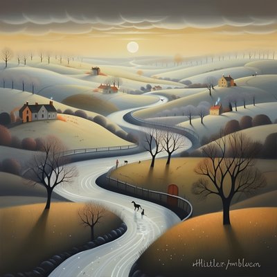 Paisagem romântica 2 de Kurt Heppke