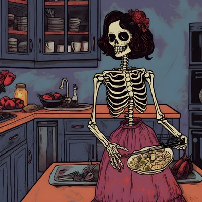 o fantasma na cozinha por maddy connelly obra de arte 2 de Kurt Heppke