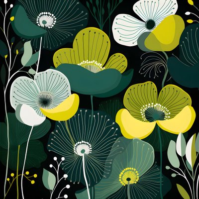 formas abstractas contemporâneas Marimekko 4 de Kurt Heppke