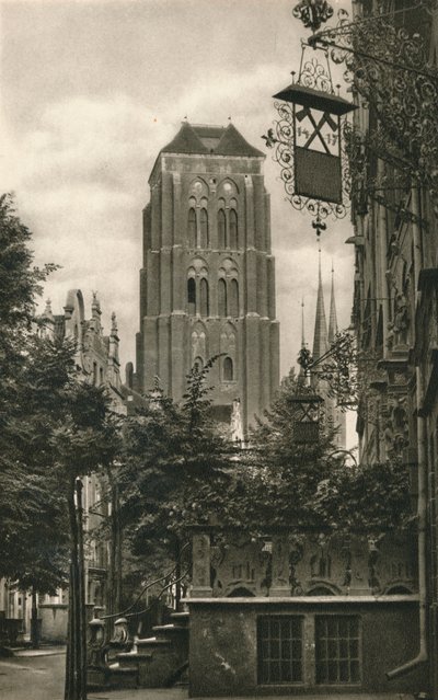 Gdansk. Jopengasse - Marienkirche, 1931 de Kurt Hielscher