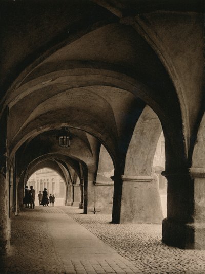 Goritz - Arcadas na Praça do Mercado, 1931 de Kurt Hielscher