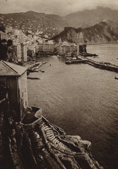 Itália: Camogli, Riviera (foto a p/b) de Kurt Hielscher