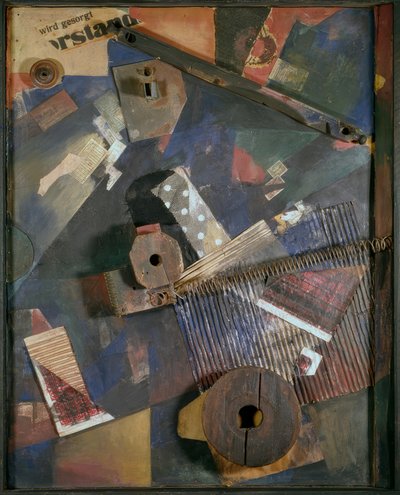 Construção Merz. Forças eliminadas de Kurt Schwitters