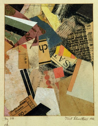 MZ 318 CH., 1921 de Kurt Schwitters
