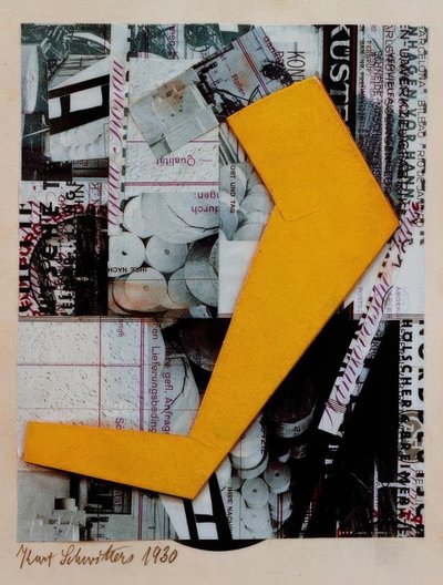 Sem título (com forma amarela) de Kurt Schwitters