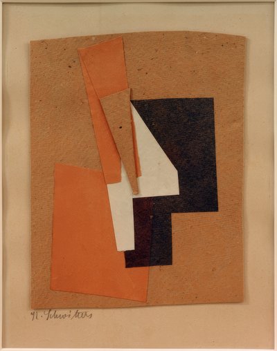 Sem título (cinza, azul, vermelho, branco) de Kurt Schwitters
