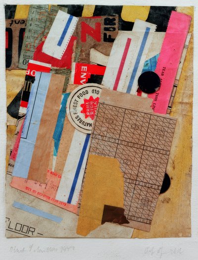 Fora do vermelho de Kurt Schwitters