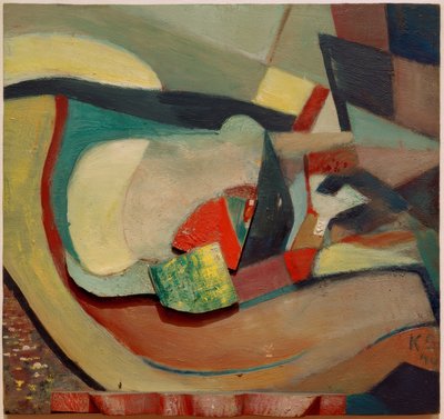 Alívio com pé vermelho de Kurt Schwitters