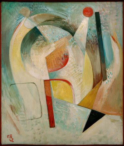 Círculo vermelho de Kurt Schwitters