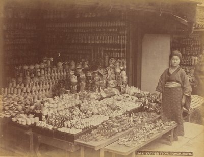 Loja de barro, Shimizu, Quioto de Kusakabe Kimbei