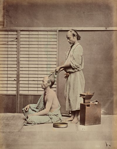 Penteados ao estilo japonês de Kusakabe Kimbei