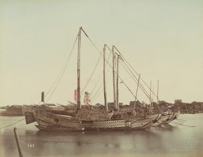 Juncos japoneses, c.1880 de Kusakabe Kimbei