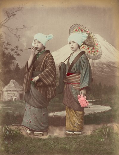 Viajantes japoneses de Kusakabe Kimbei