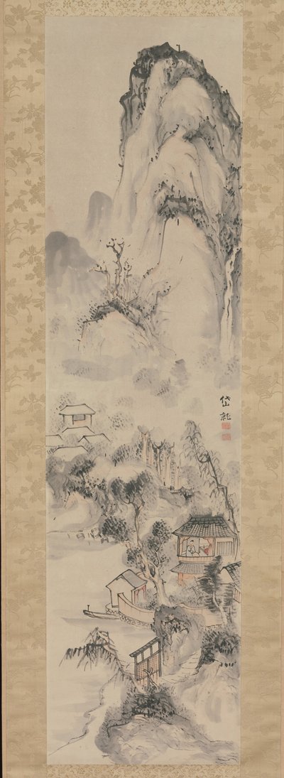 Paisagem, século XVIII. de Kushiro Unsen