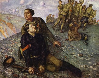 Morte do Comissário de Kuzma Sergeevich Petrov-Vodkin