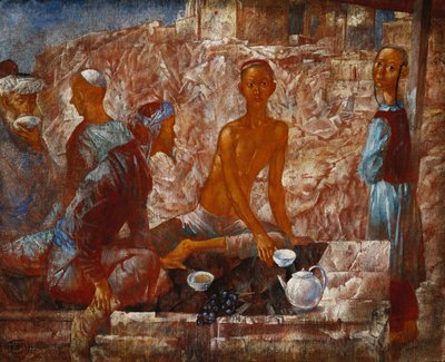 Cena de Samarkand de Kuzma Sergeevich Petrov Vodkin