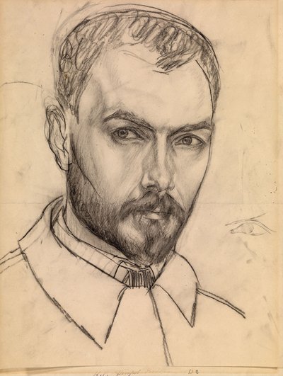Auto-retrato, c. 1913 de Kuzma Sergeevich Petrov Vodkin
