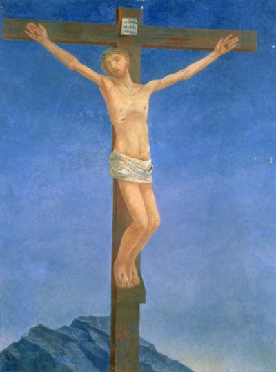 A crucificação, 1923 de Kuzma Sergeevich Petrov Vodkin