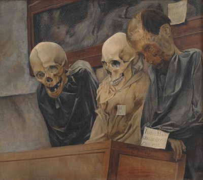 Três Crânios do Convento dos Capuchinhos em Palermo de Laurits Andersen Ring