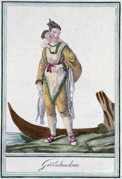 Greenlandaise - in "Encyclopédie des voyages" de J. Grasset Saint Sauveur, ed. Deroy, Paris de L.F. Labrousse