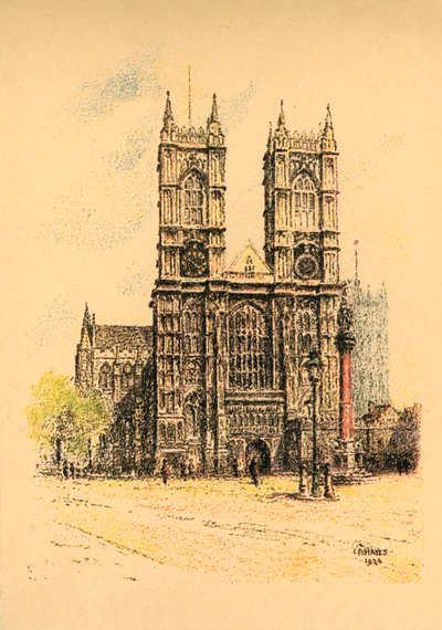 Abadia de Westminster, 1924. de L. A. Hayes