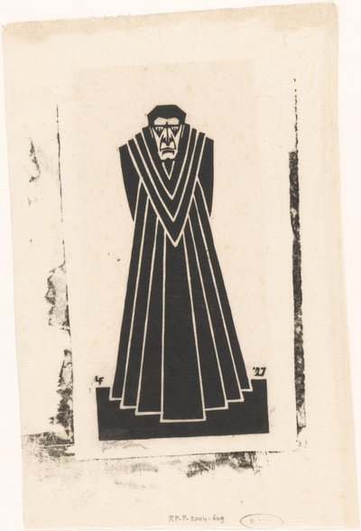 Padre em uma toga de L. Fritz (signed by artist)