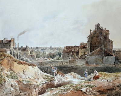 Montmartre em 1833 por Goblain (pedreiras) de L. Goblain