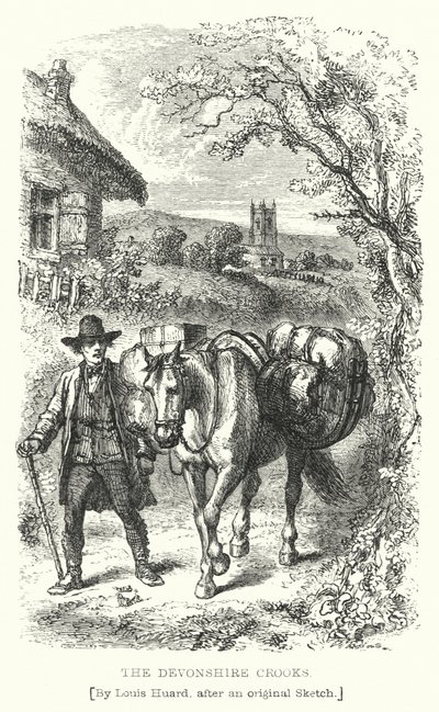 Os Crooks de Devonshire (gravura) de L. Huard