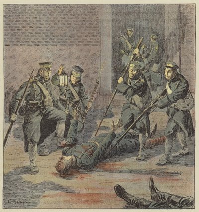 Feridas russas massacradas por soldados japoneses de L. Malespine