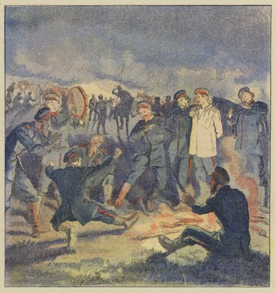 Cavalaria russa no bivouac de L. Malespine