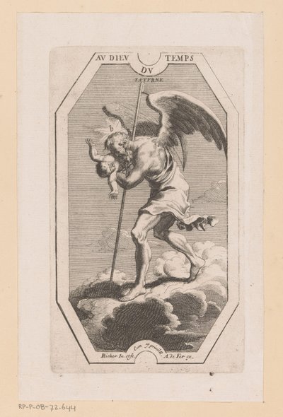 Saturnus
Au Dieu du Temps Saturne (título sobre o objecto)
Planeten (título da série) de L. Richer