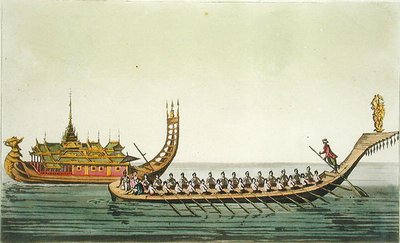 Navios birmaneses, ilustração de 