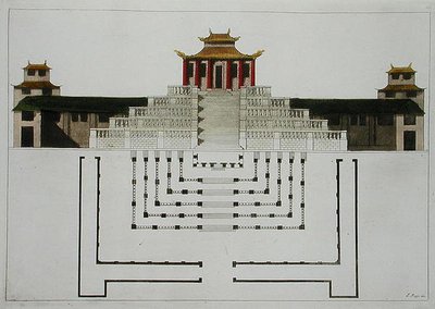 Planta baixa do Templo e Pavilhão Taoista, placa 10 de 