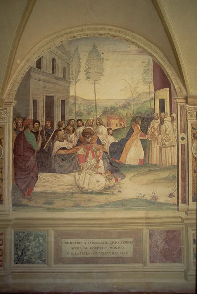 A morte de São Bento, da vida de São Bento de L. Signorelli