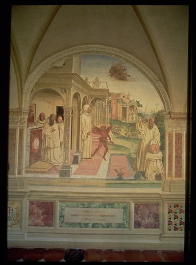 A Flagelação de São Bento, da Vida de São Bento de L. Signorelli