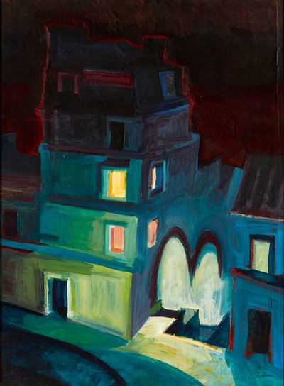 Noturno (óleo a bordo) de Lachlan Goudie