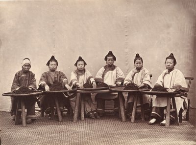 Culling Tea, ca. 1869. de Lai Fong.