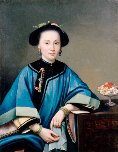 A Quarta Concubina de Hexing (Wo Hing) de Hong Kong de Lam Qua (attr. to)