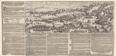 Viagem de Maurits através de Brabante para Túmulo, 1602 História da jornada de Heyr que seu Princel. excelente. uyt o nome do E.H. Staten der vereenighde Provintien has ghedaeen inden Jare 1602 (título no objeto) de Lambert Cornelisz.