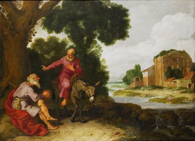 O profeta de Betel encontra o homem de Deus de Judá de Lambert Jacobsz