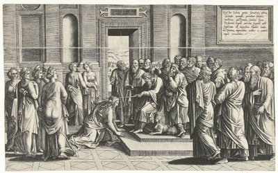 Ester diante de Assuero de Lambert Lombard