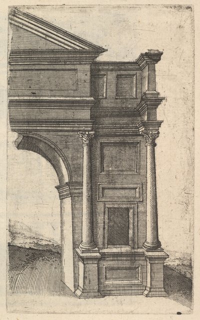 Metade de um arco [Porta Antonae] da série 