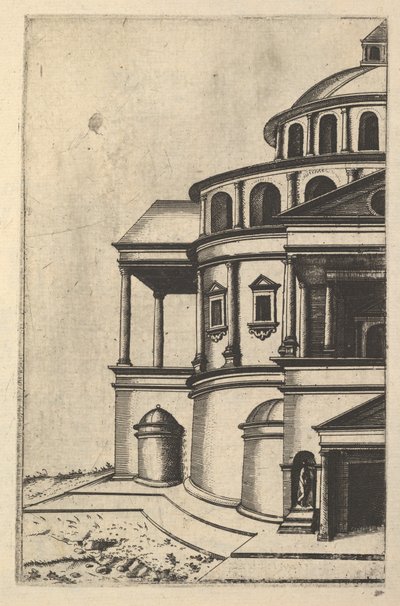 Vista parcial de um edifício [O Templo de Isaías] da série 