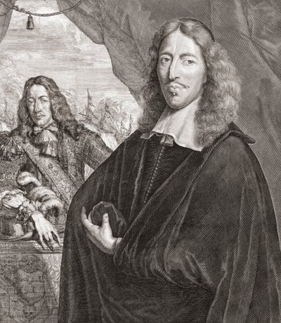 Johan de Witt, também conhecido como Jan de Witt (à direita) e seu irmão Cornelis de Witt. de Lambert de Visscher