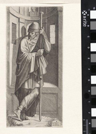 Apóstolo Tiago, o Maior Cristo, os Doze Apóstolos e Paulo (título da série) de Lambertus Suavius