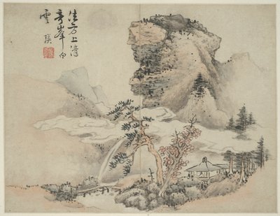 Paisagem no estilo dos antigos mestres: depois de Fang Congyi (ativo c. 1340-80) de Lan Ying