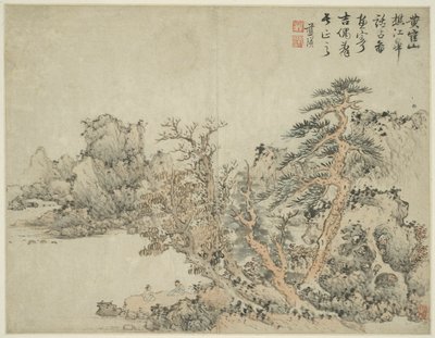 Paisagem no estilo dos antigos mestres: depois de Wang Meng (c. 1308-1385) de Lan Ying
